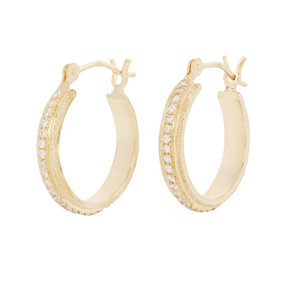 Three Step Diamond Hoops