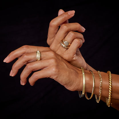 Vintage Gold Twisted Bangle