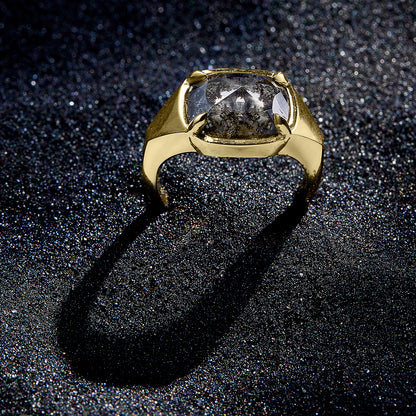 Speckled Diamond Empire Ring