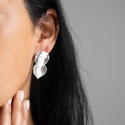 Silver Aspen Short Earrings