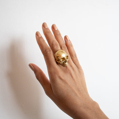 Gold Memento Mori Ring