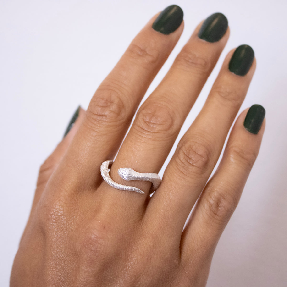 Sterling Silver Serpent Ring