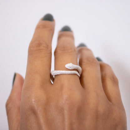 Sterling Silver Serpent Ring