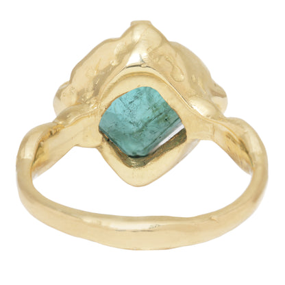 Enchanted Emerald Shield Ring