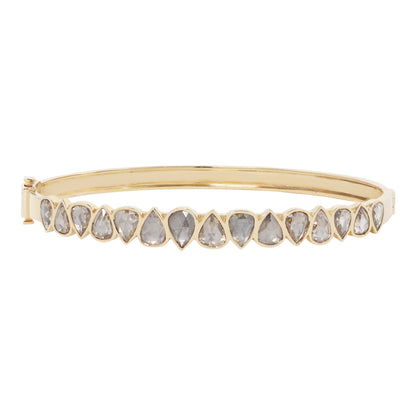 Multi Diamond Irregular Bangle