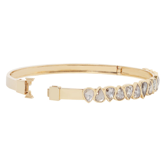 Multi Diamond Irregular Bangle