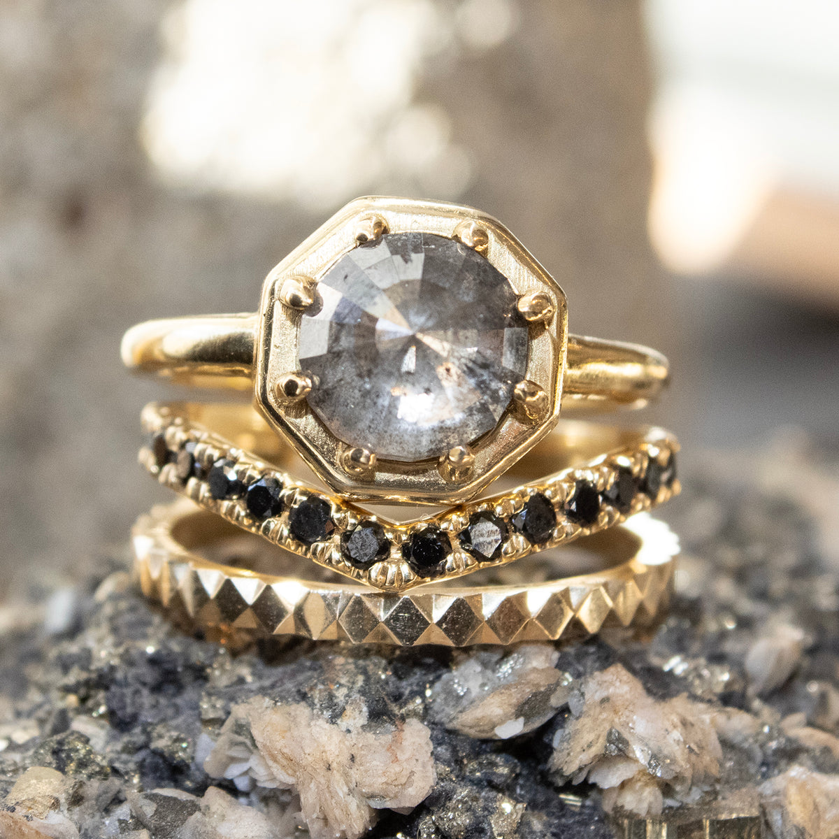 ESQUELETO X Creative Growth Ring Stack Raffle Ticket
