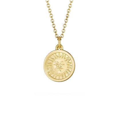 Medium Moonface Pendant with Diamonds