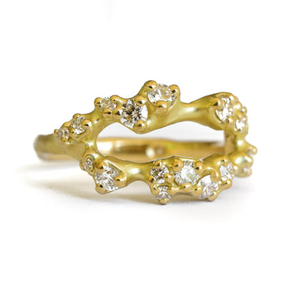 Tideworn Diamond Double Ring