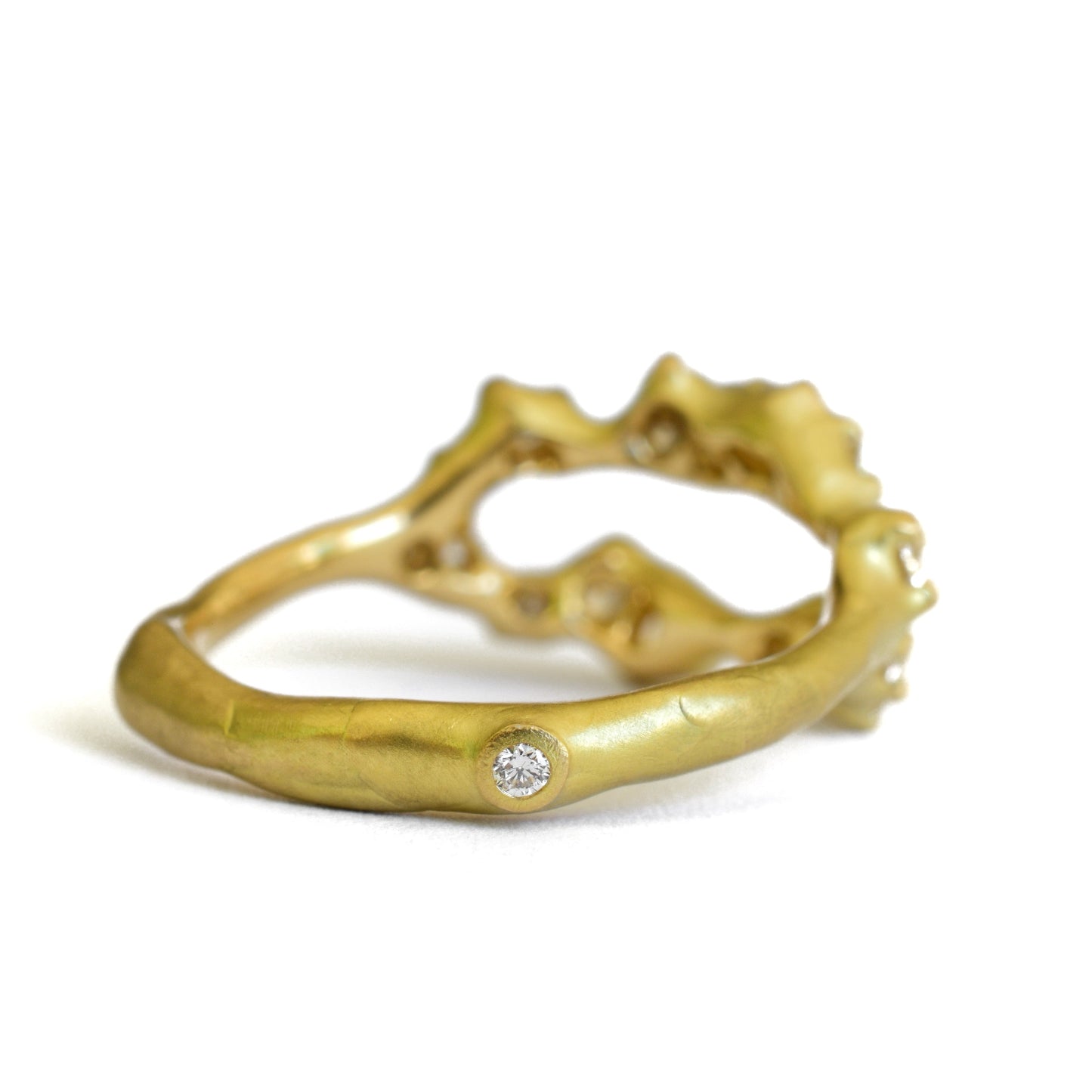 Tideworn Diamond Double Ring