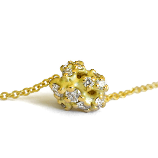 Amorphous Tideworn Diamond Cluster Bead