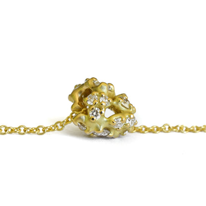 Amorphous Tideworn Diamond Cluster Bead