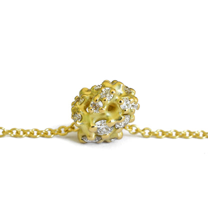 Amorphous Tideworn Diamond Cluster Bead