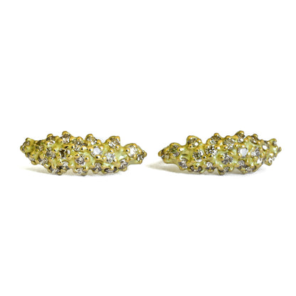Champagne Diamond Tideworn Demi Hoops