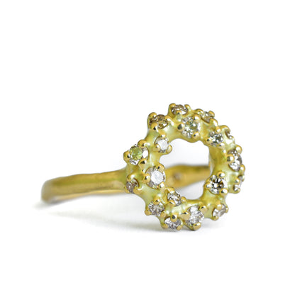 Tideworn Diamond Reef Ring