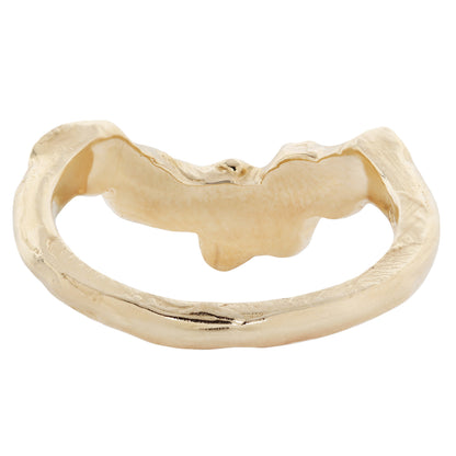 X Marquise Five Diamond V Shape Scatter Ring