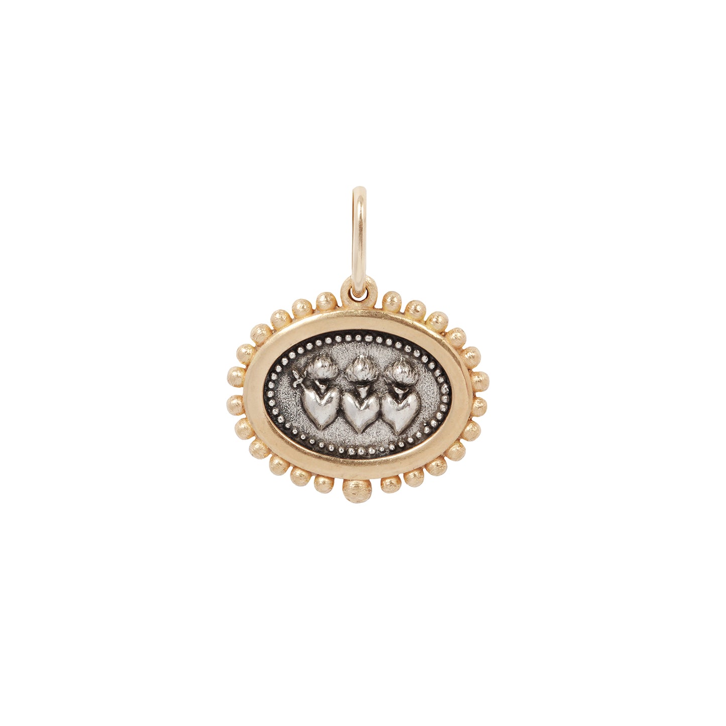 Small Triple Sacred Heart Charm