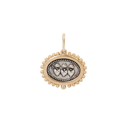 Small Triple Sacred Heart Charm
