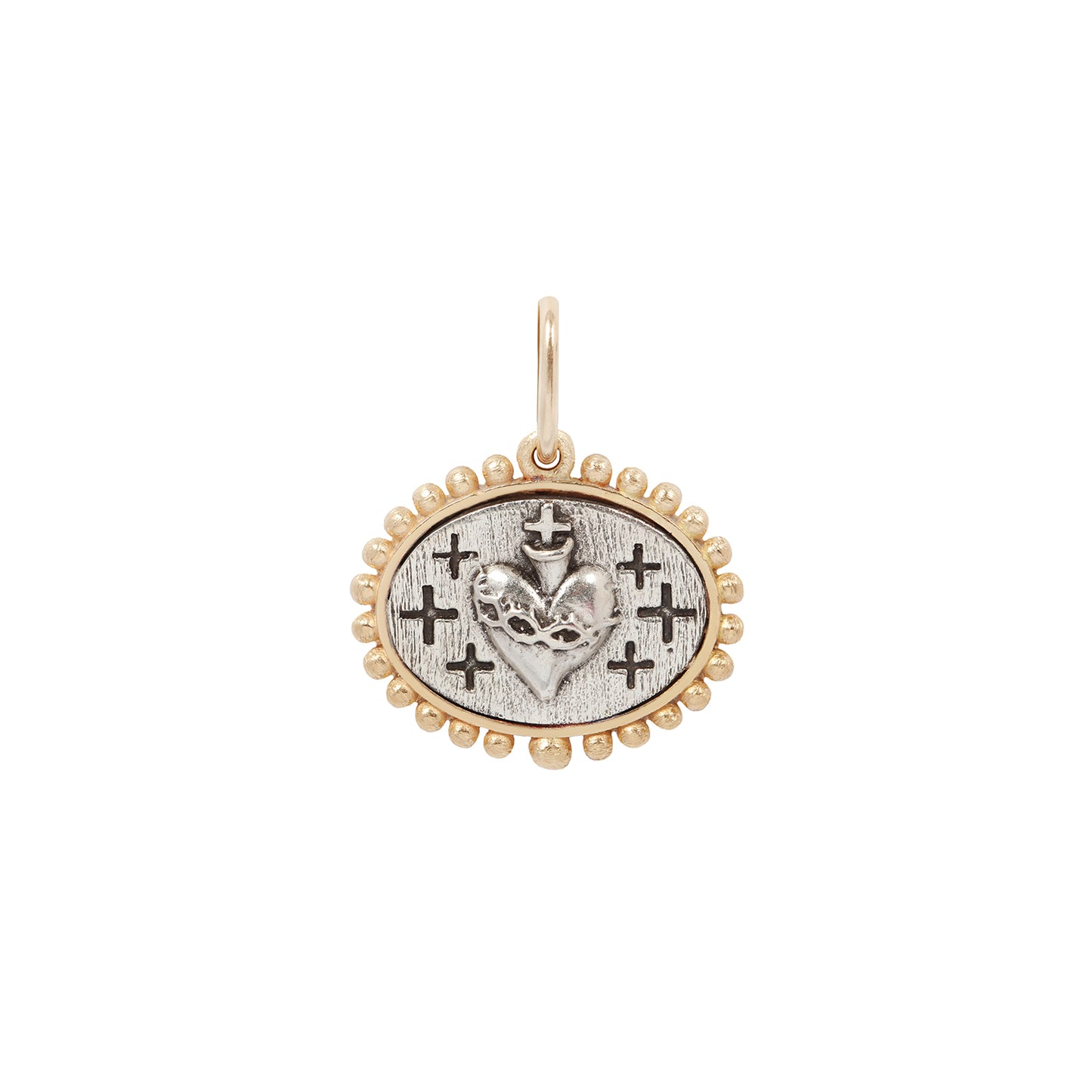 Small Triple Sacred Heart Charm