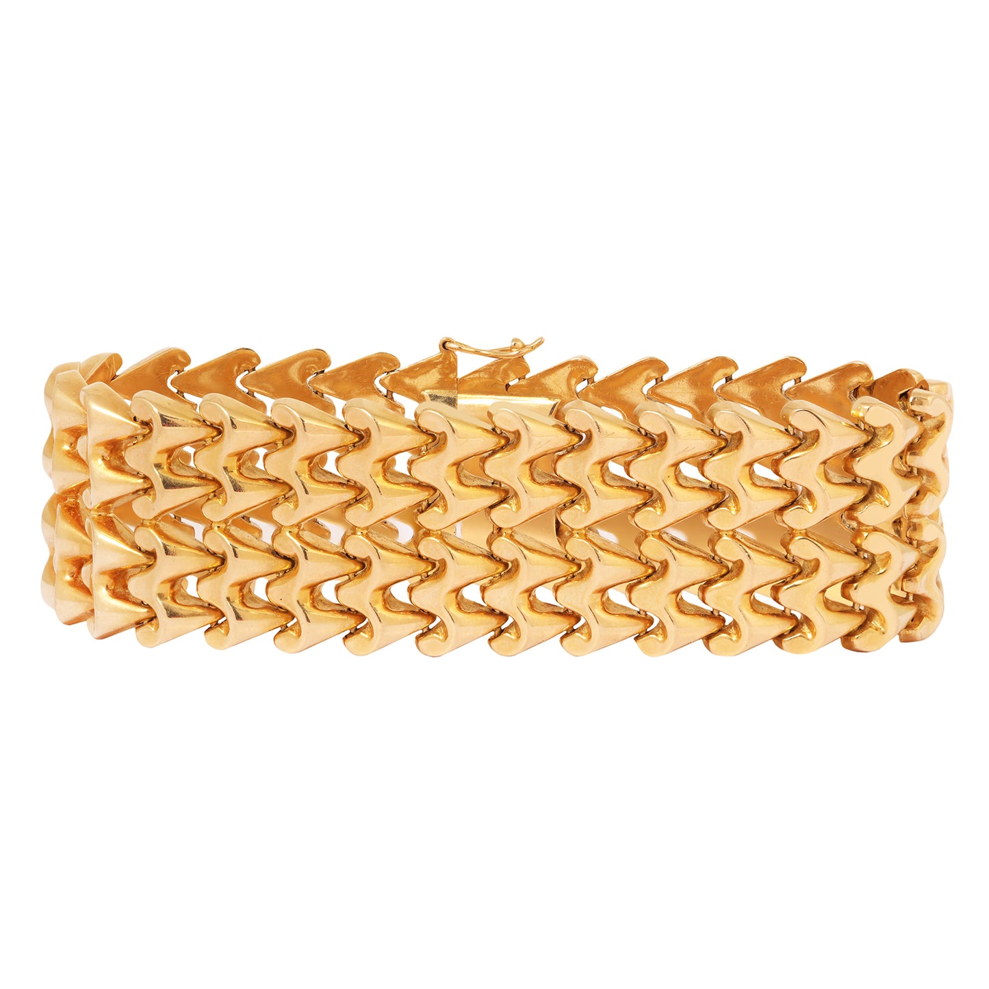 Gilded Lattice Link Bracelet