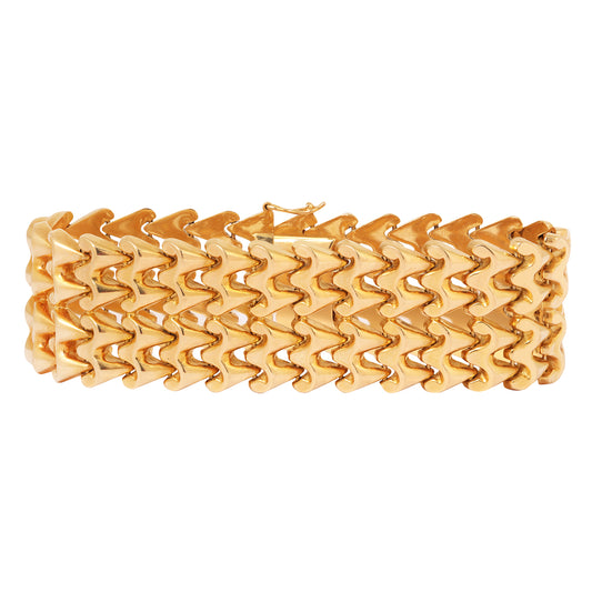 Gilded Lattice Link Bracelet