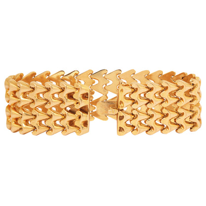 Gilded Lattice Link Bracelet