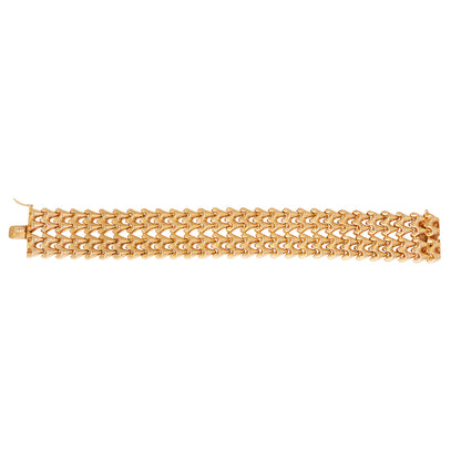 Gilded Lattice Link Bracelet