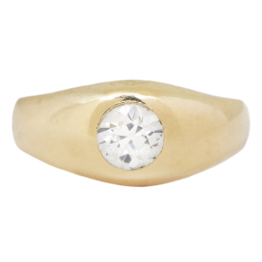 Gilded Diamond Dome Ring