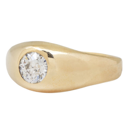 Gilded Diamond Dome Ring