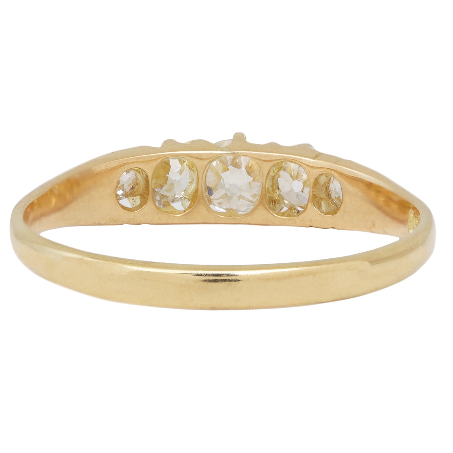 Victorian Sparkle Half Hoop Ring