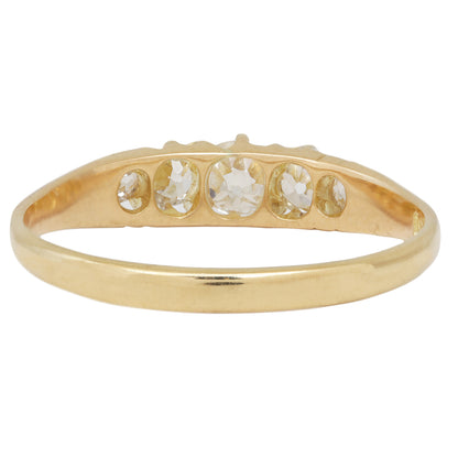 Victorian Sparkle Half Hoop Ring