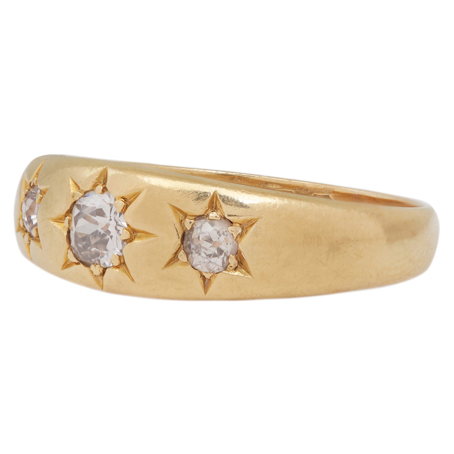 Antique Triple Diamond Star Ring