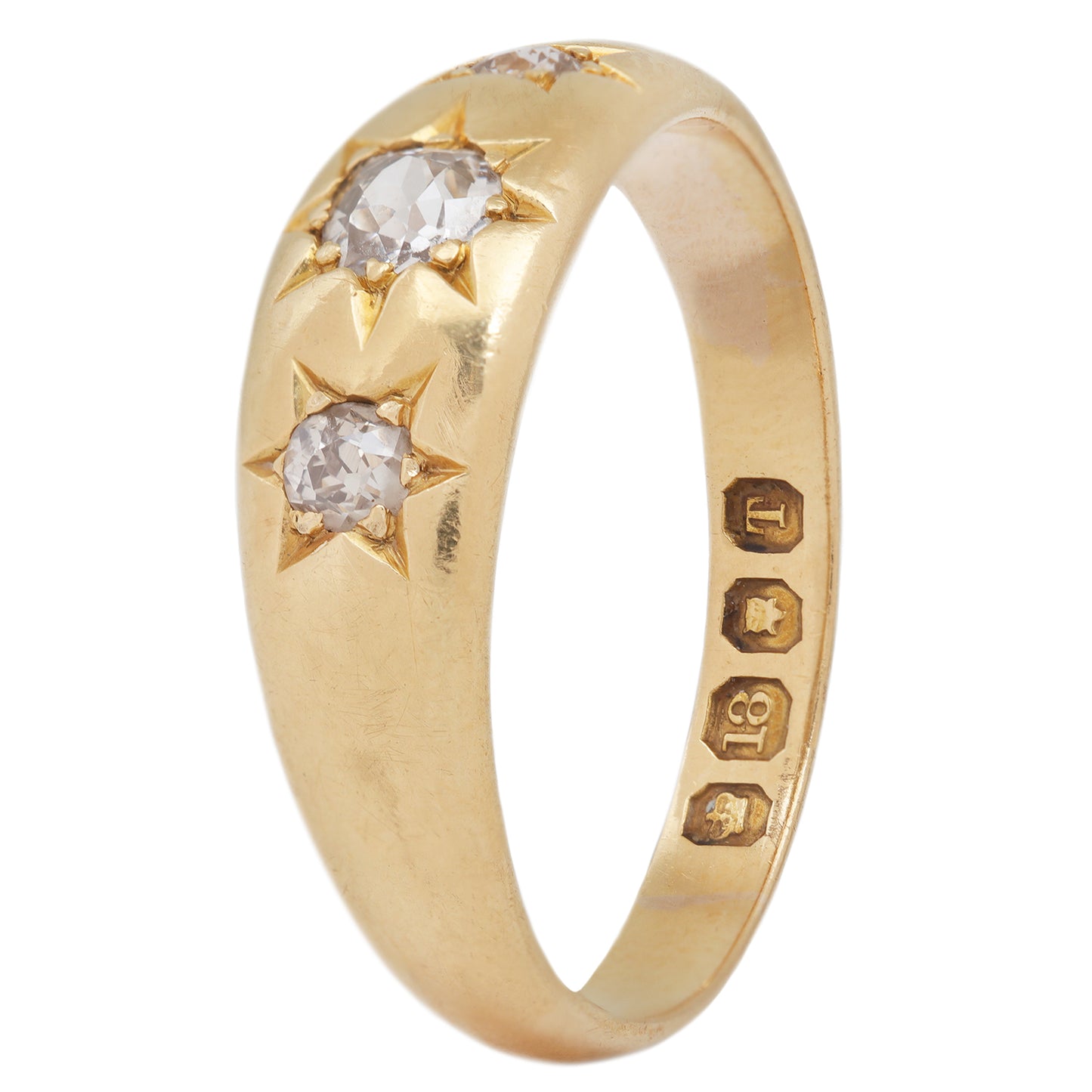 Antique Triple Diamond Star Ring