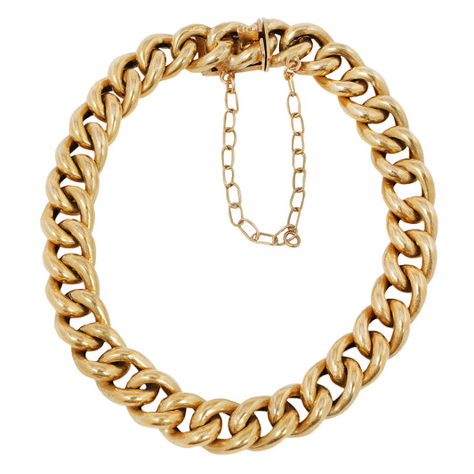 Swedish Gold Curb Bracelet