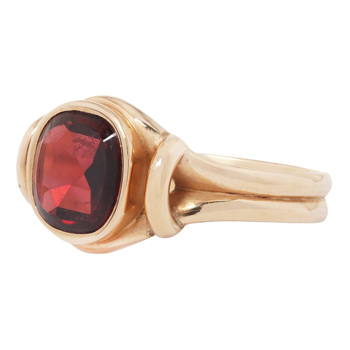 Victorian Garnet Signet Ring