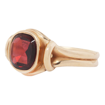 Victorian Garnet Signet Ring