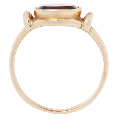 Victorian Garnet Signet Ring