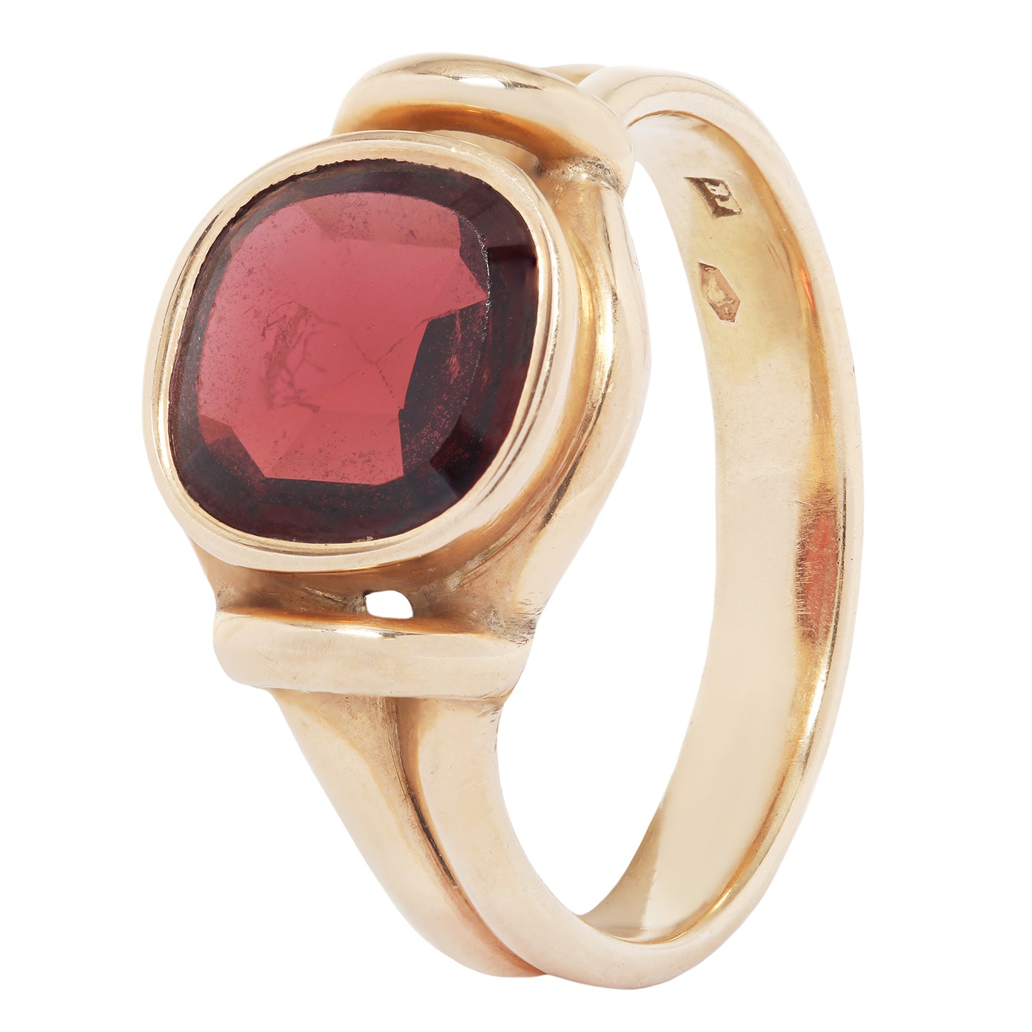 Victorian Garnet Signet Ring