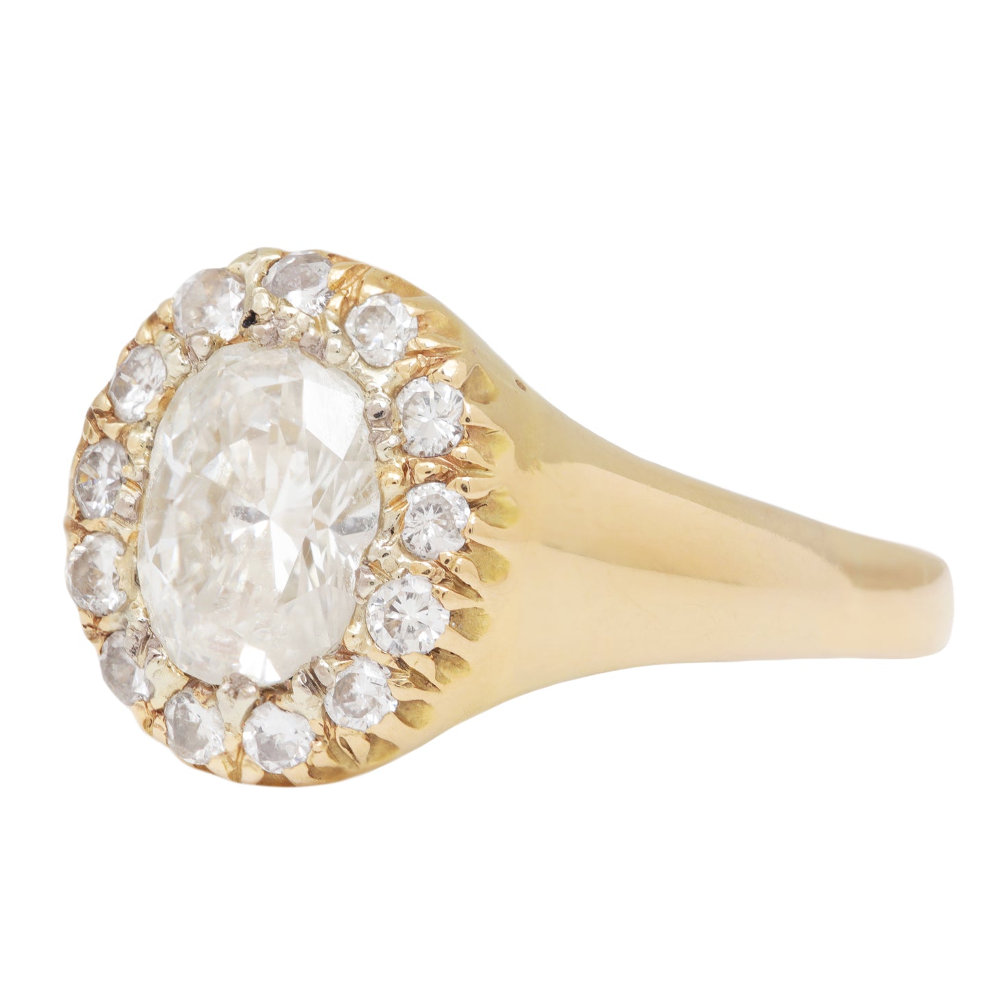 Victorian Diamond Halo Ring
