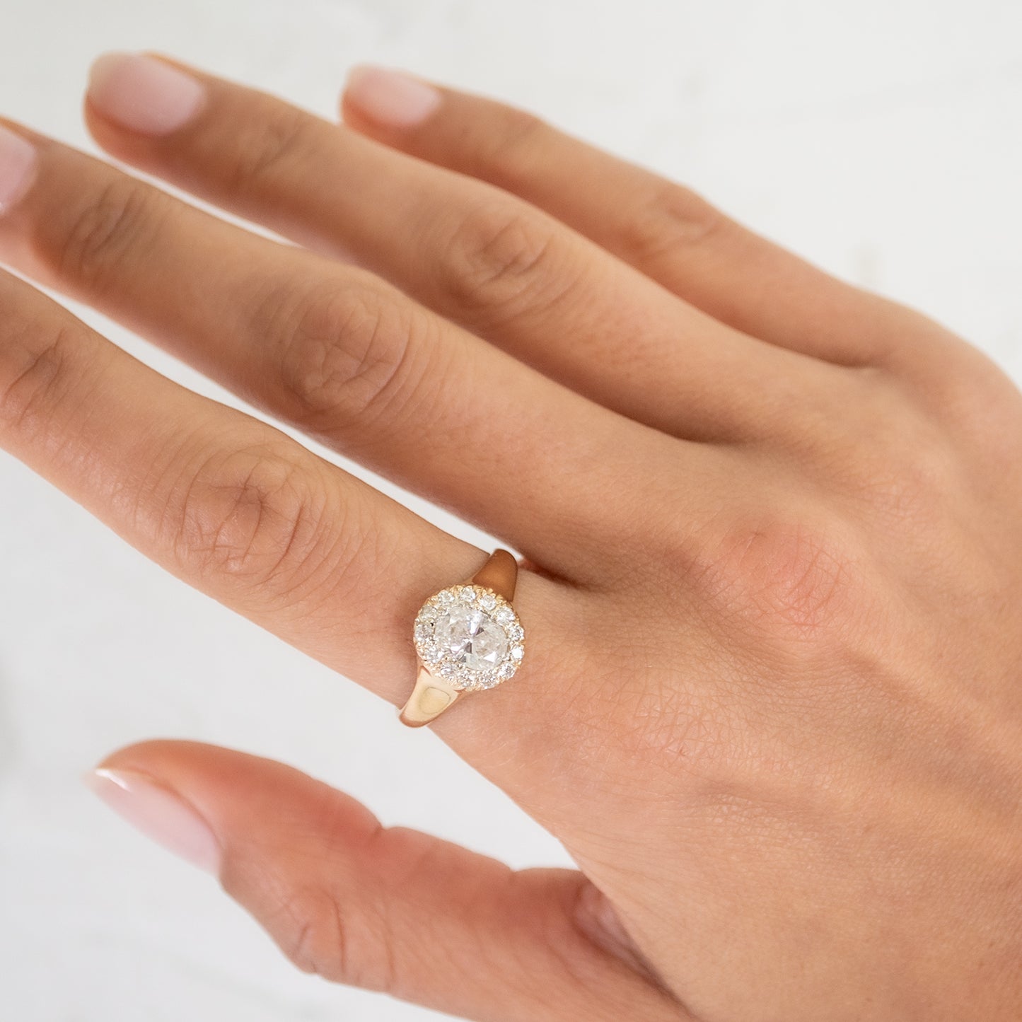 Victorian Diamond Halo Ring