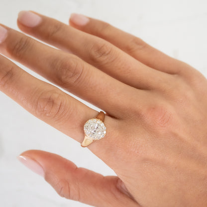 Victorian Diamond Halo Ring