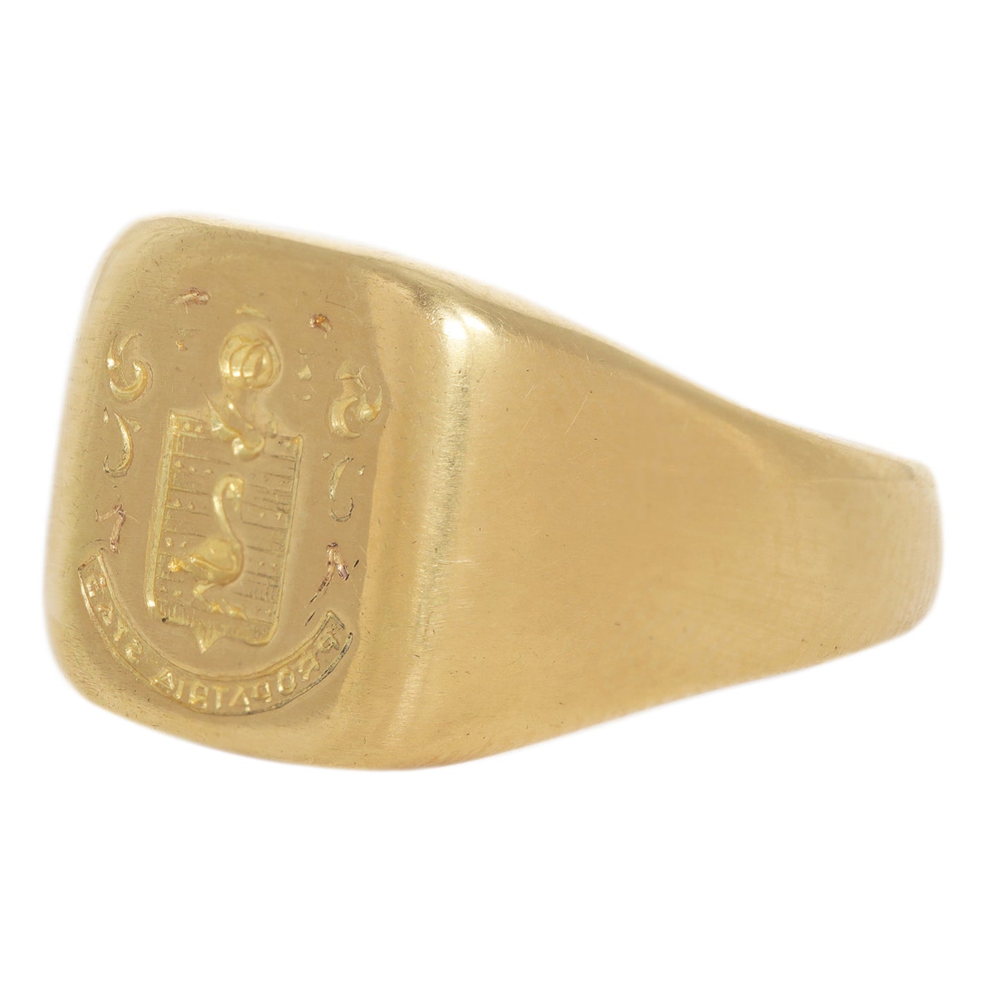 Swan Crest Signet Ring