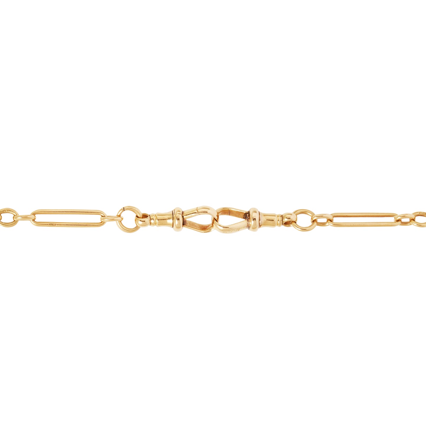 Golden Paperclip Albert Chain