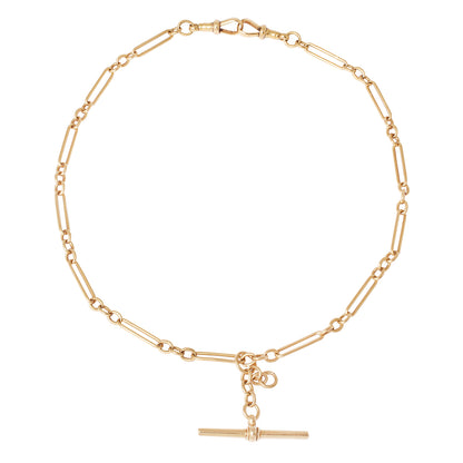 Golden Paperclip Albert Chain