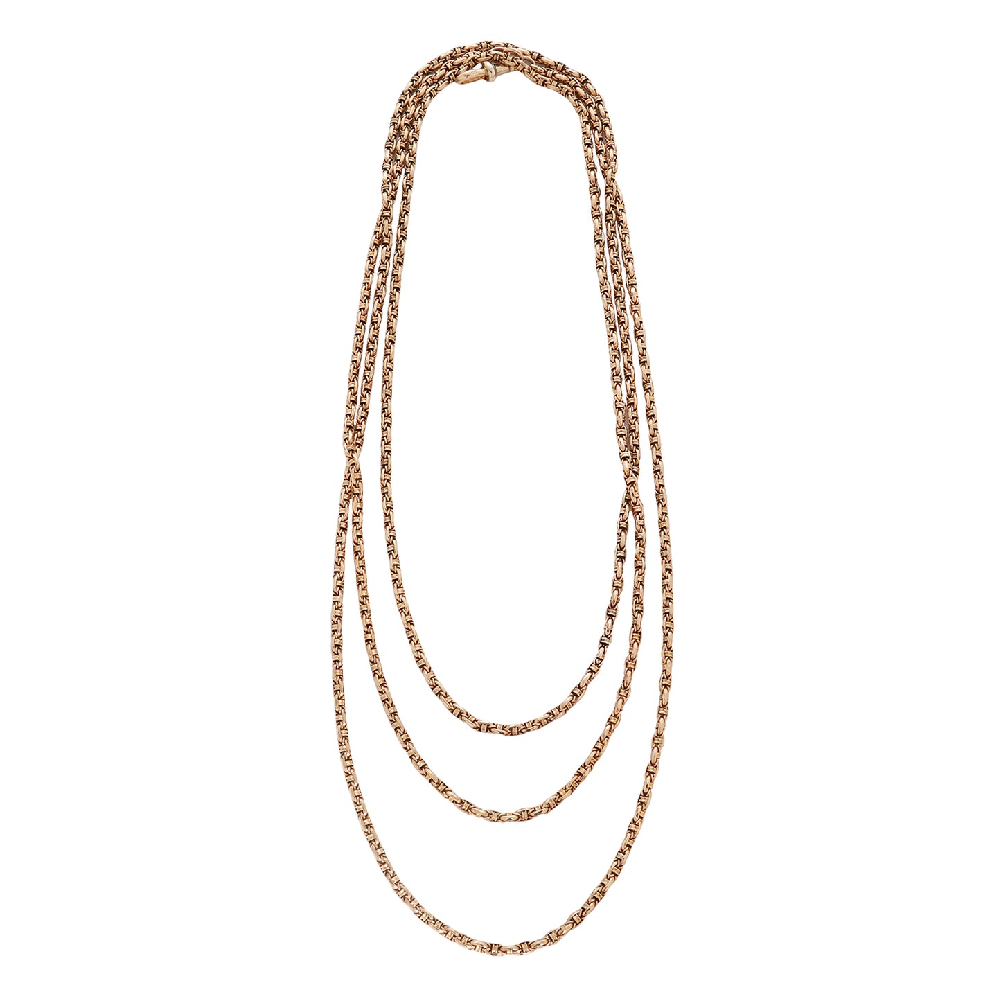 Faceted Long Guard Chain