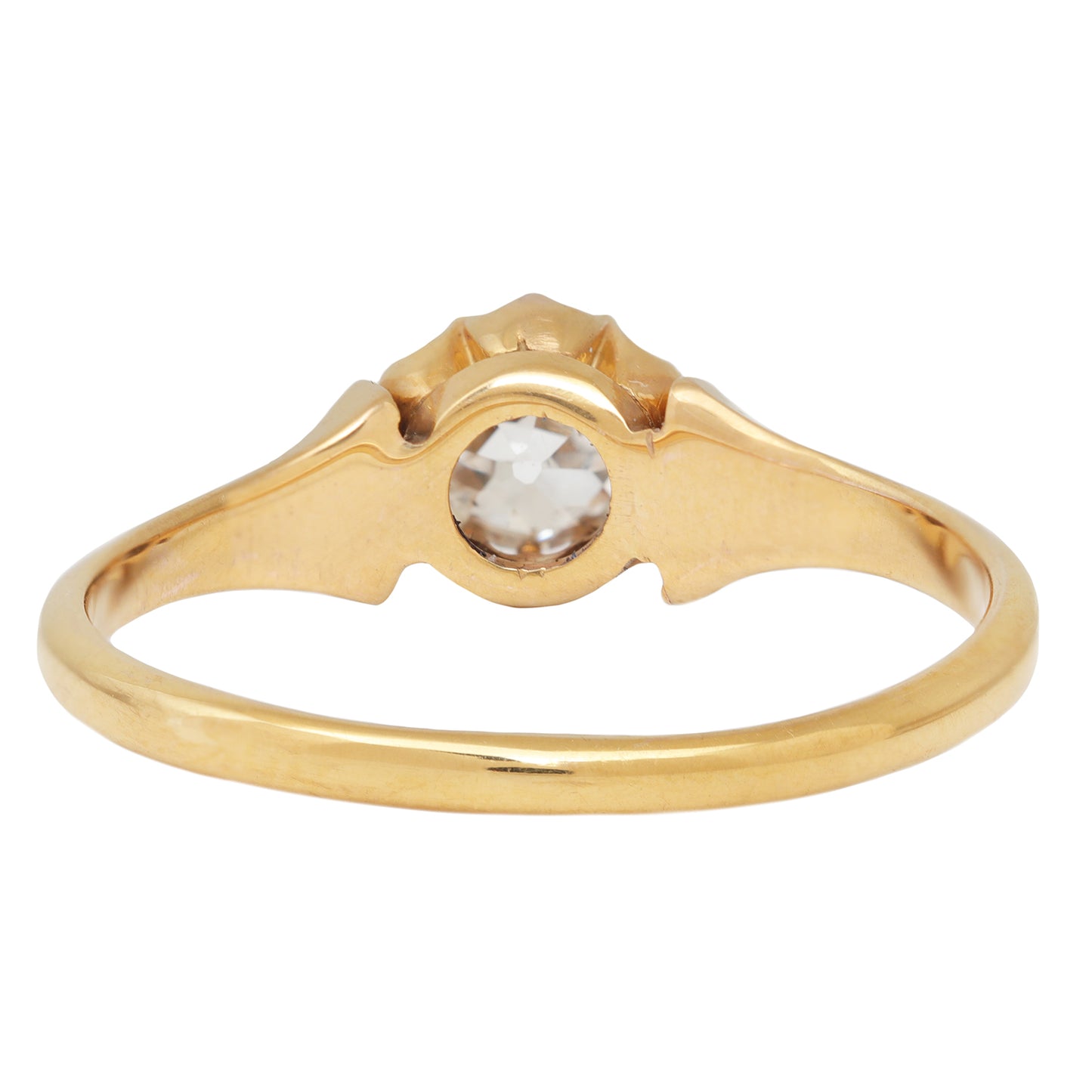 Victorian Tulip Solitaire Ring
