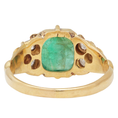 Crown Jewel Emerald Ring