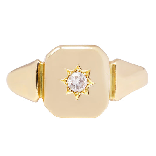 Vintage Diamond Star Signet