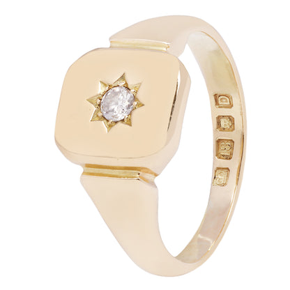 Vintage Diamond Star Signet