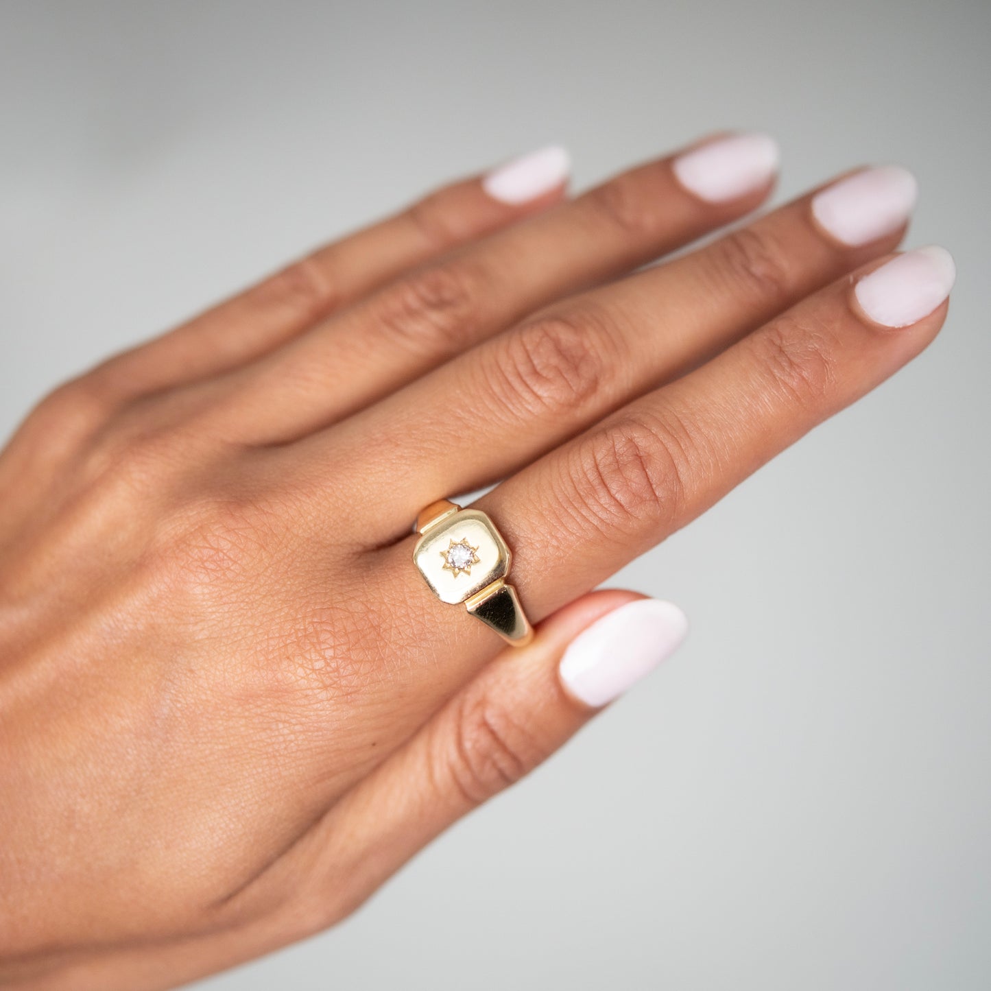 Vintage Diamond Star Signet